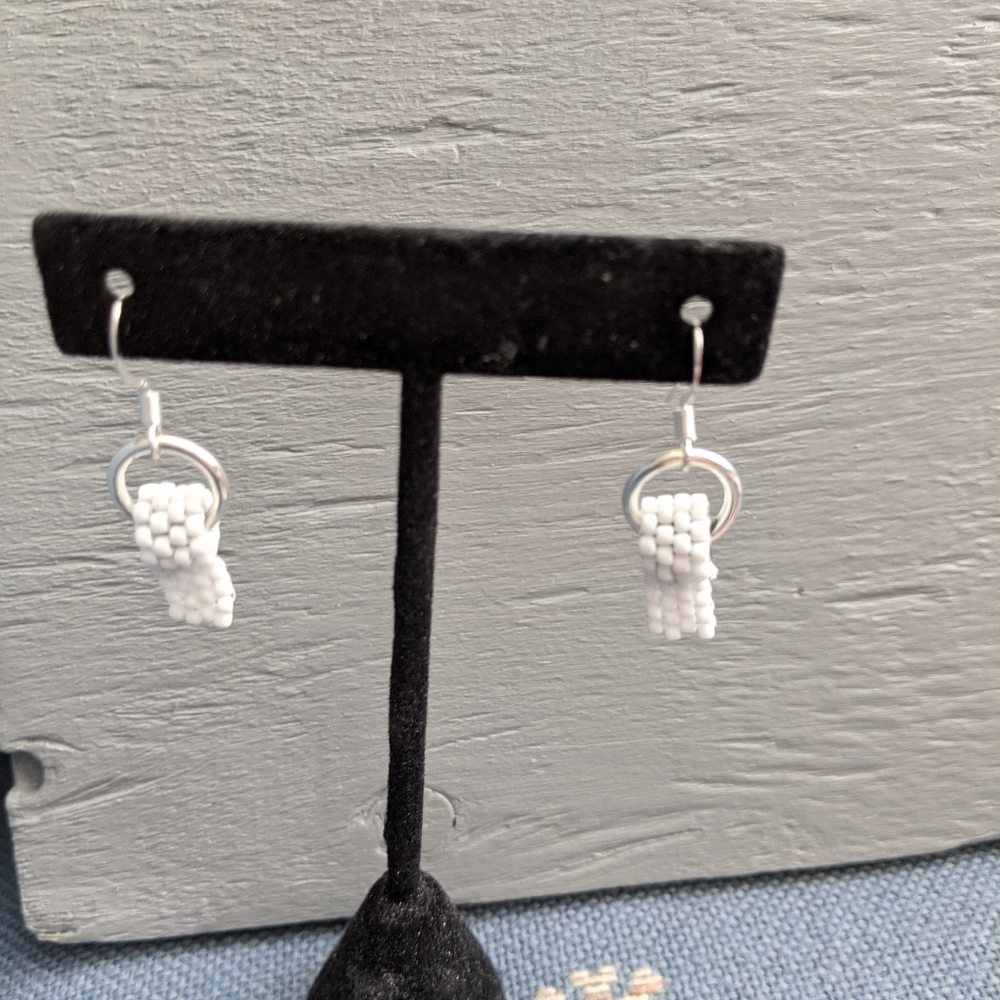 Toilet paper handmade earrings